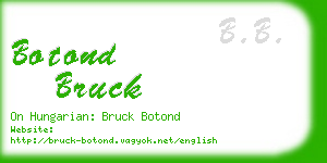 botond bruck business card